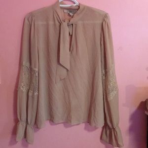 Nude Chiffon Blouse